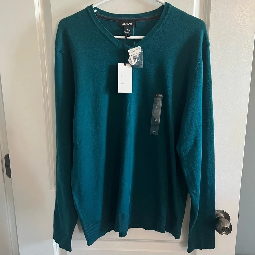 Alfani Teal Sweater men’s size Medium